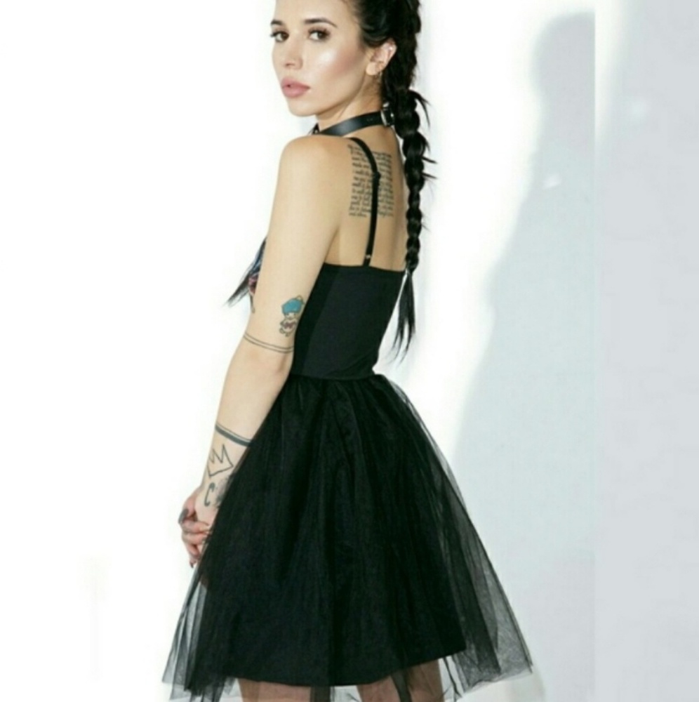 ONE LEFT Iron Fist Carl Tulle black dress - Picture 4 of 4